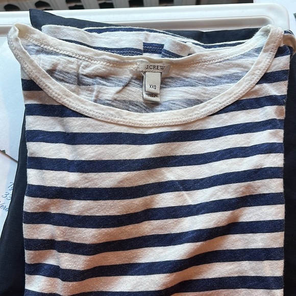 J. Crew Navy and White Striped Tee - Picture 5 of 5